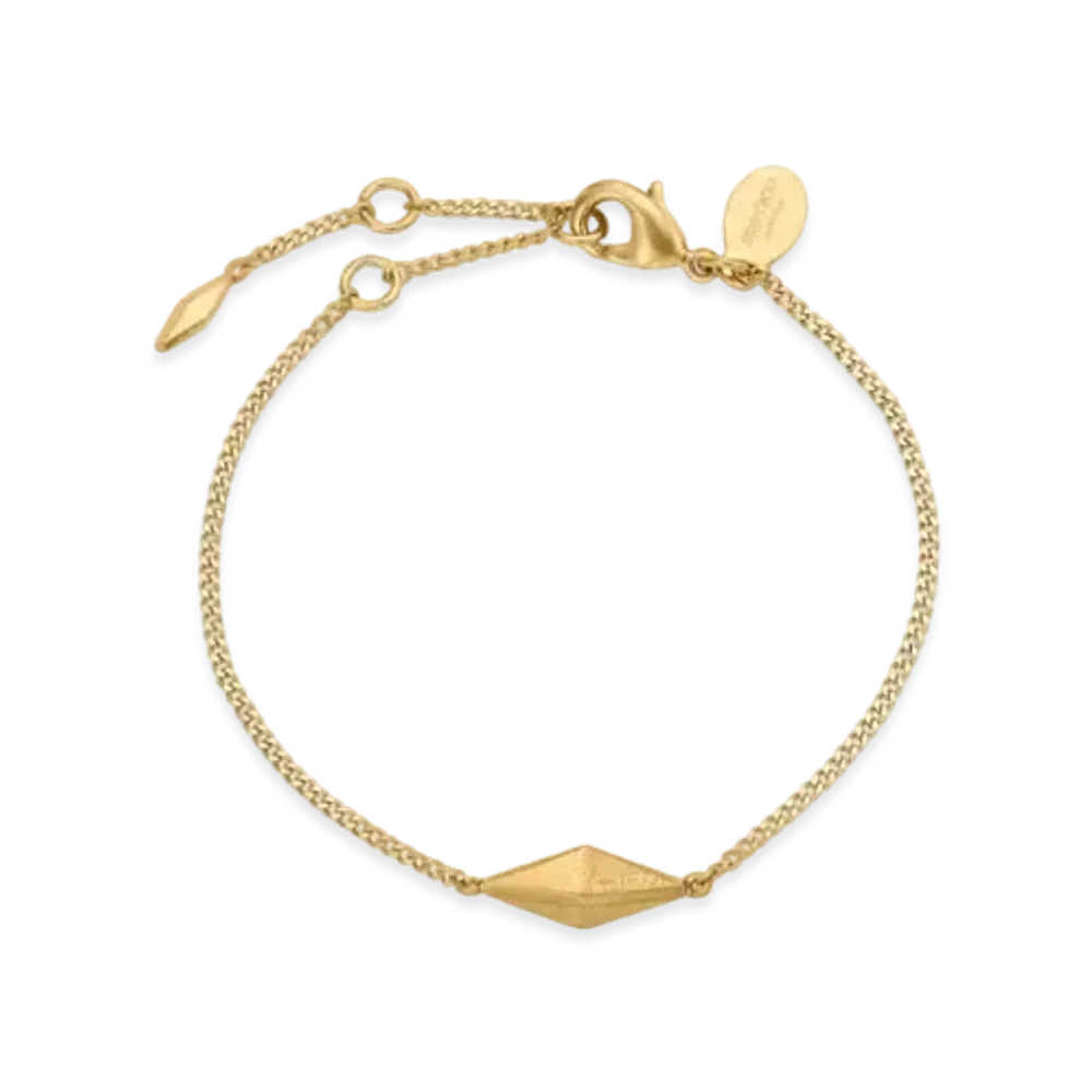 Jimmy Choo Diamond Fine Bracelet Finish Fine Chain "Gold"