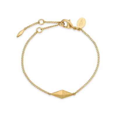 Jimmy Choo Diamond Fine Bracelet Finish Fine Chain "Gold"