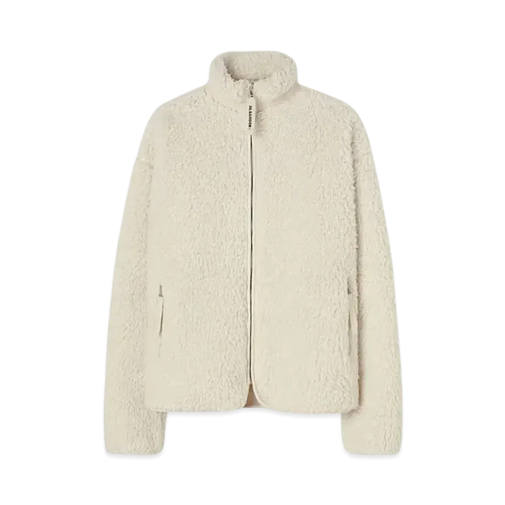 Jil Sander Men's Zip-up Jacket "Eggshell"