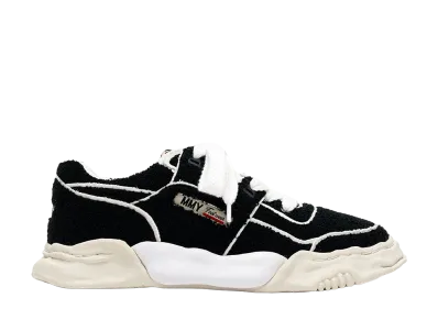 Maison MIHARA YASUHIRO PARKER OG Sole Chenille Embroidey Canvas Low-top Sneaker "Black"