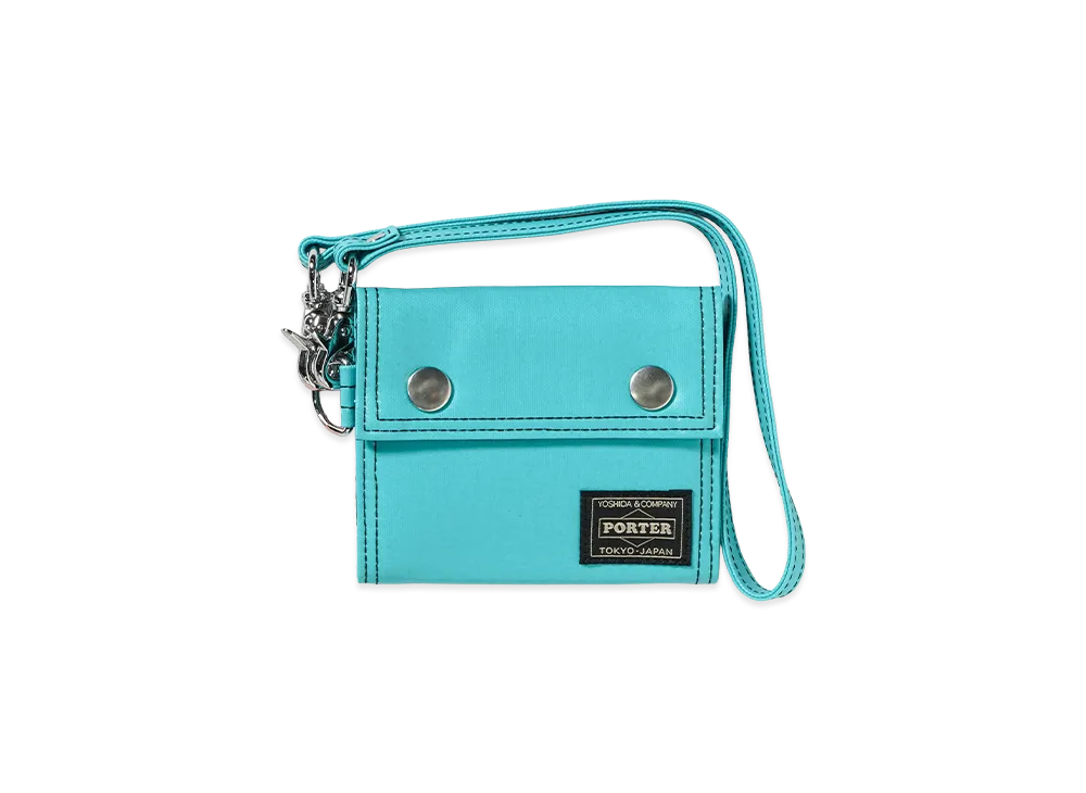 PORTER FREE STYLE Pocket Cord Wallet "Turquoise"