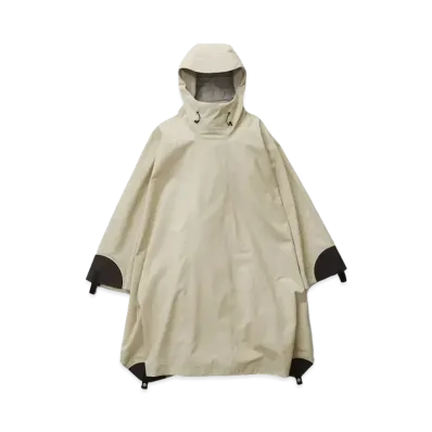 Goldwin 0 Waterproof Packable Poncho (Unisex) "Oatmeal"