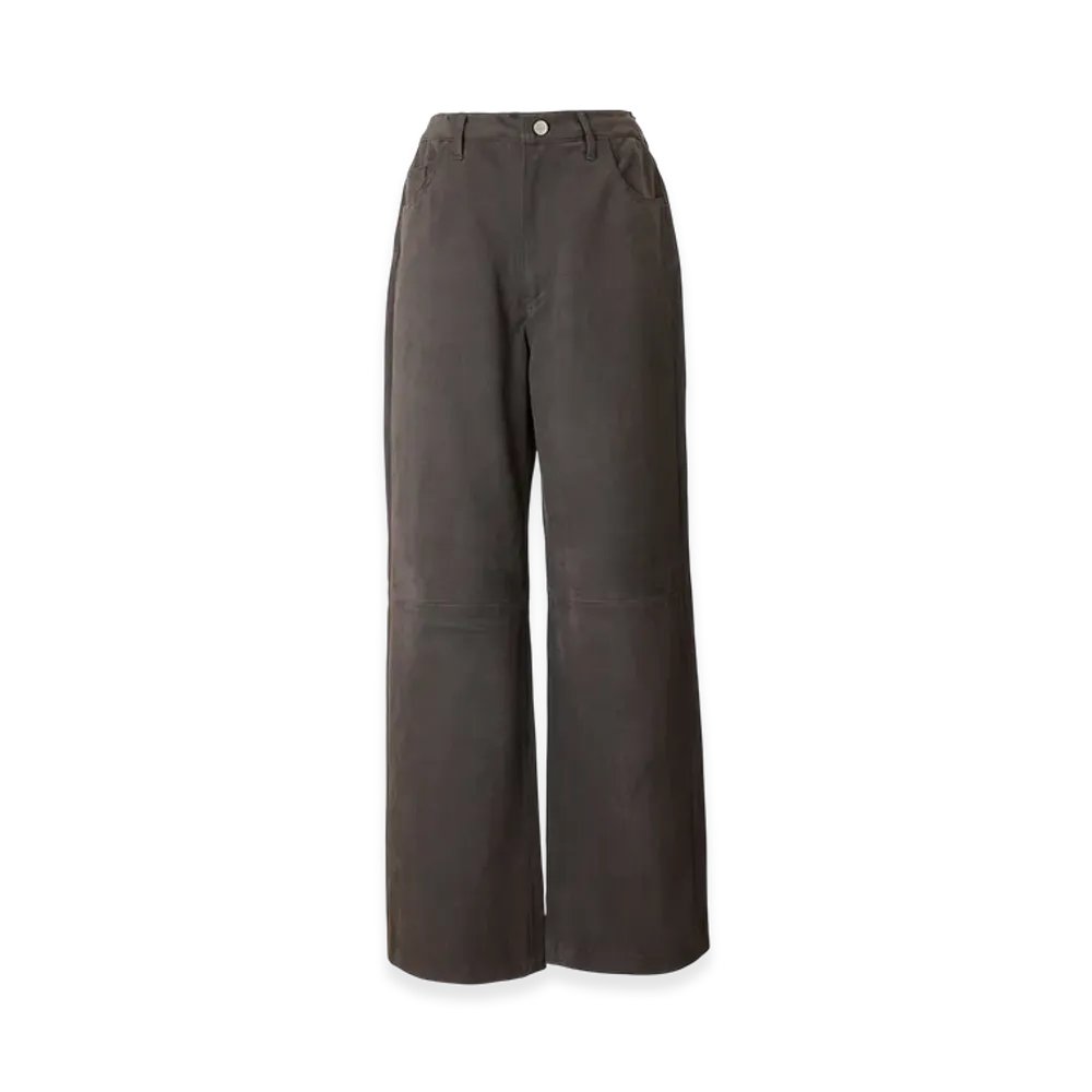 FEELS. Suede Touch Pants "Charcoal Gray"