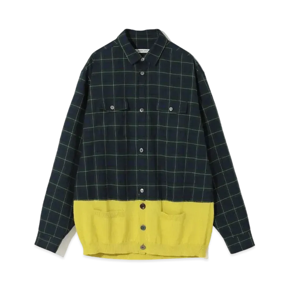 UNDERCOVER Polyester Rayon Shirt "Green"