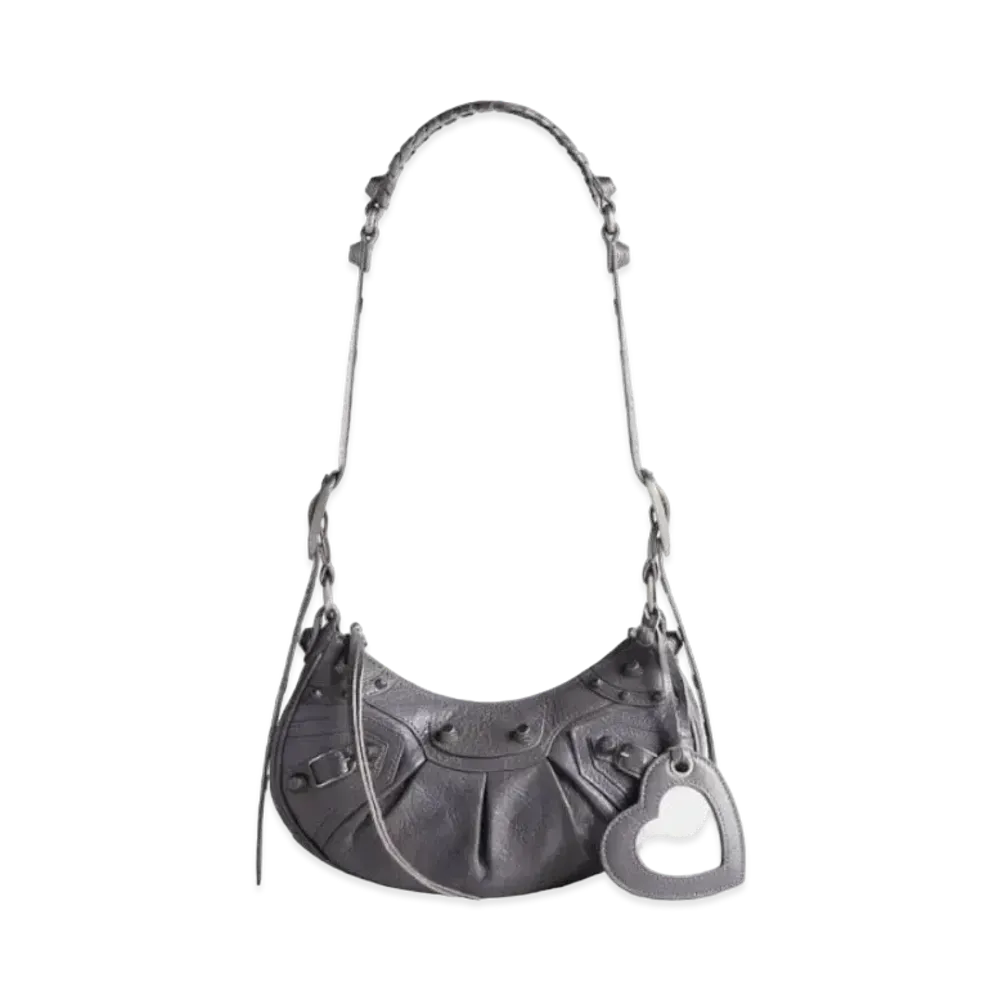 BALENCIAGA Le Cagole XS Shoulder Bag "Dark Gray"