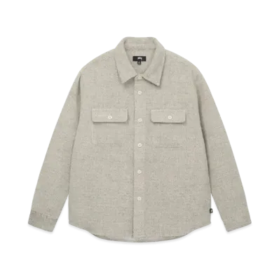Stussy Speckled Wool CPO Shirt "Bone"
