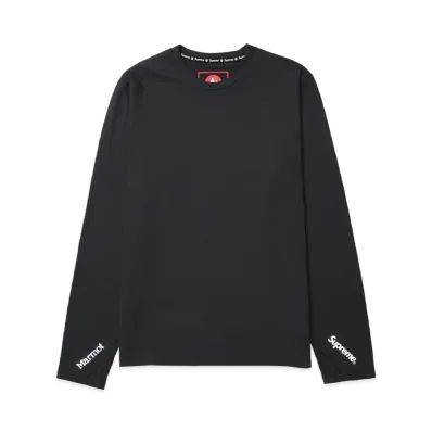 Supreme x Marmot Base Layer L/S Top "Black"