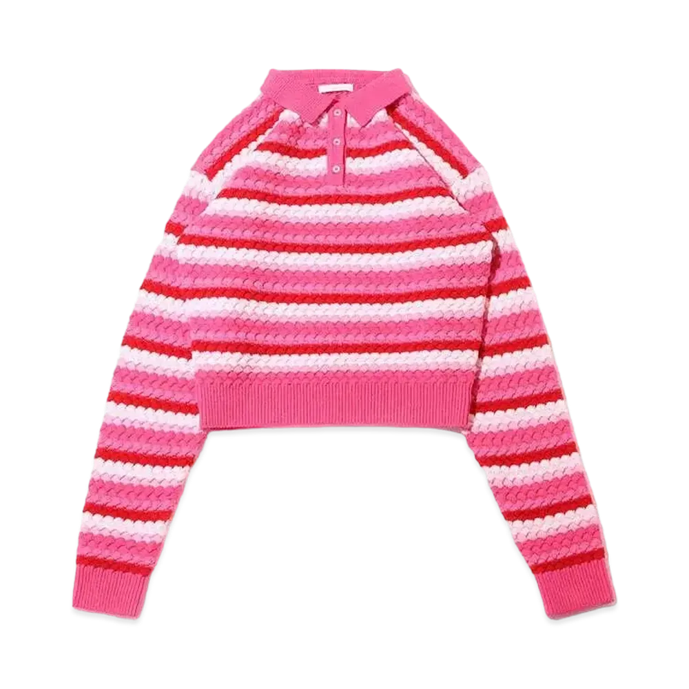 atmos pink Kaikin Border Knit "Pink"