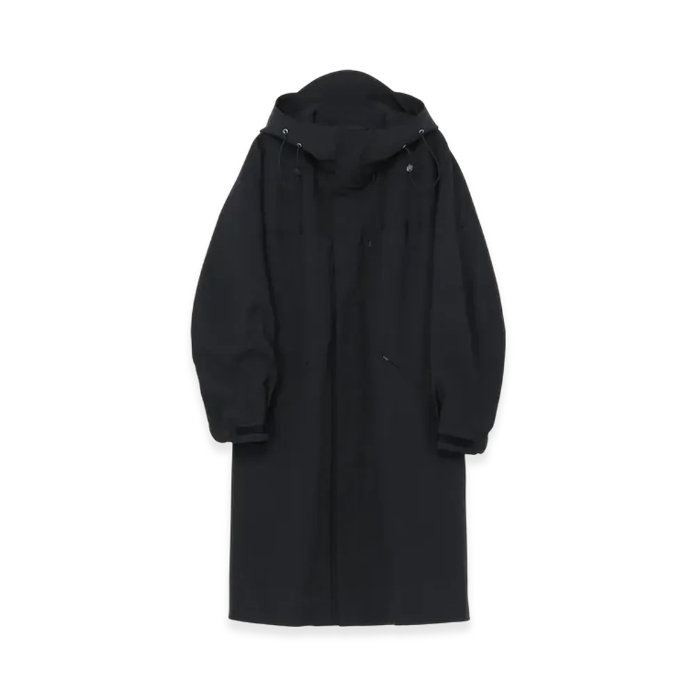 S'YTE Pe/Stretch Twill Oversized Tech Hooded Coat With Functional Lining "Black"