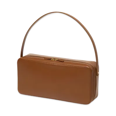AURALEE Leather Square Bag Made By Aeta "Brown"