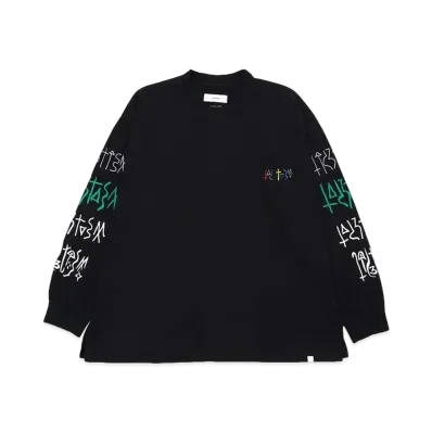 FACETASM GRAPHIC LONG SLEEVE TEE "BLACK"