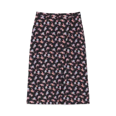 Paul Smith Women's Mini Burle Paisley Skirt "Black"