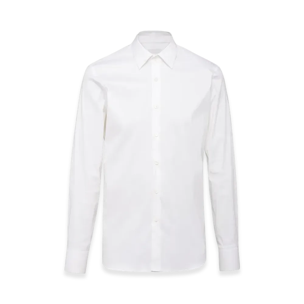 PRADA Stretch Poplin Shirt "White"