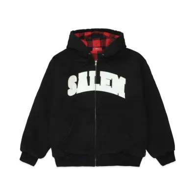Supreme x SALEM Zip Up Hooded Sweatshirt "Black"