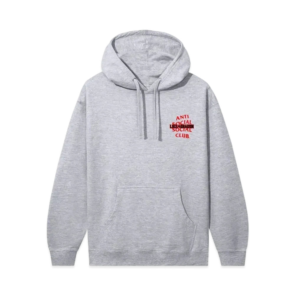 ANTI SOCIAL SOCIAL CLUB x Like A Dragon Hoodie "Grey Heather"