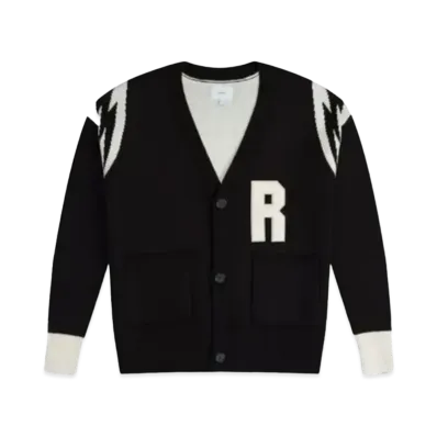 RHUDE Knit Lightning Cardigan "Black"