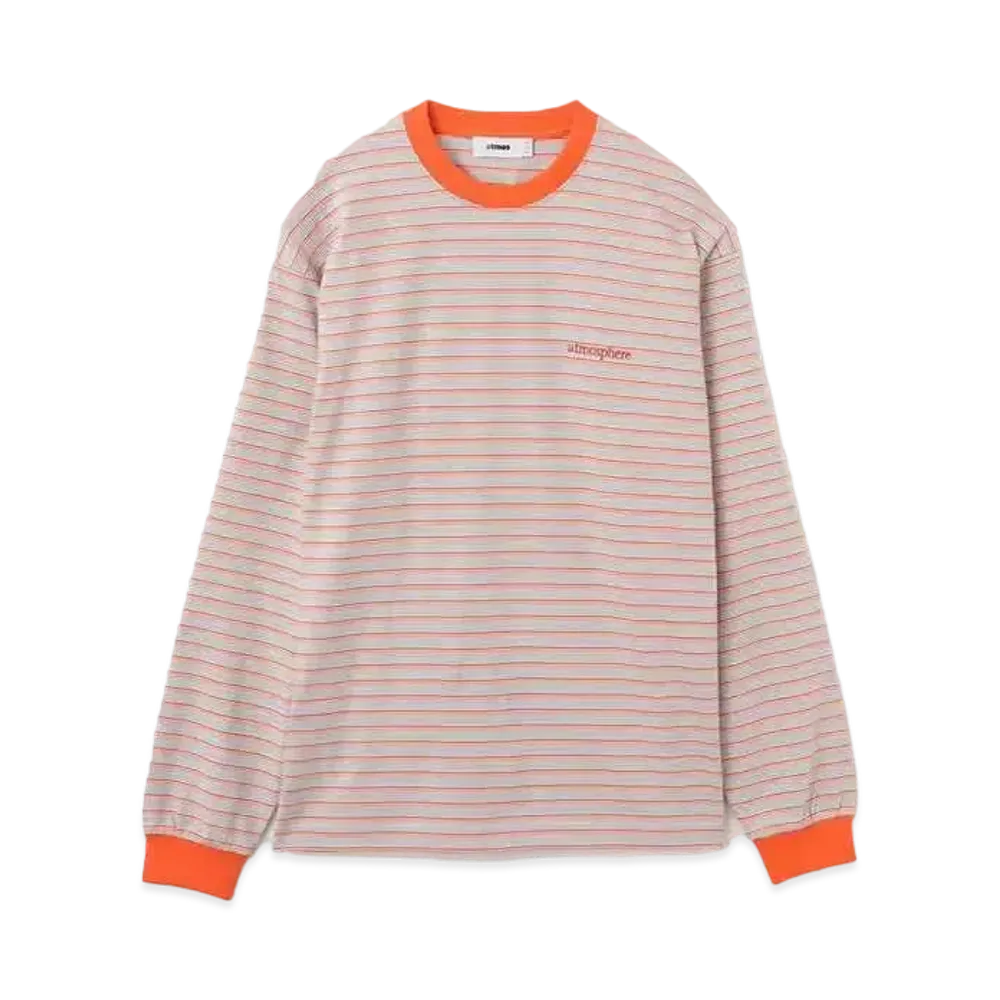 atmos Border Long T-shirt "Orange"