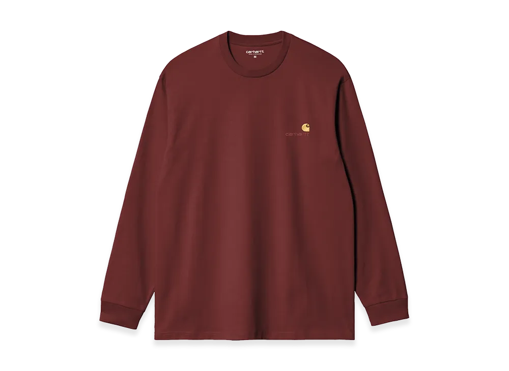 Carhartt WIP L/S American Script T-Shirt "Amarone"
