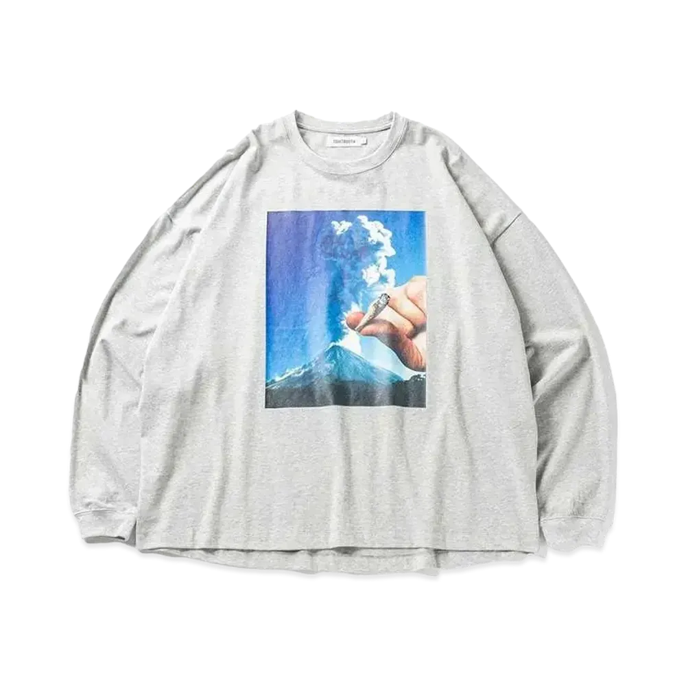 TIGHTBOOTH Volcano Long Sleeve T-shirt "Gray"