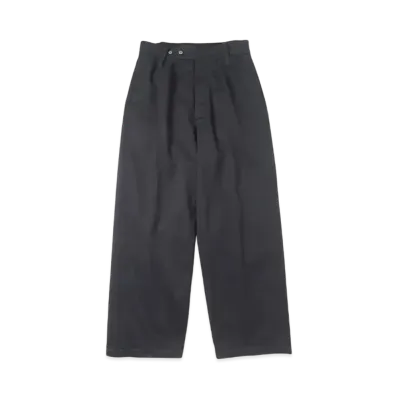 A.PRESSE WW2 British Army Cotton Drill Trousers "Black"