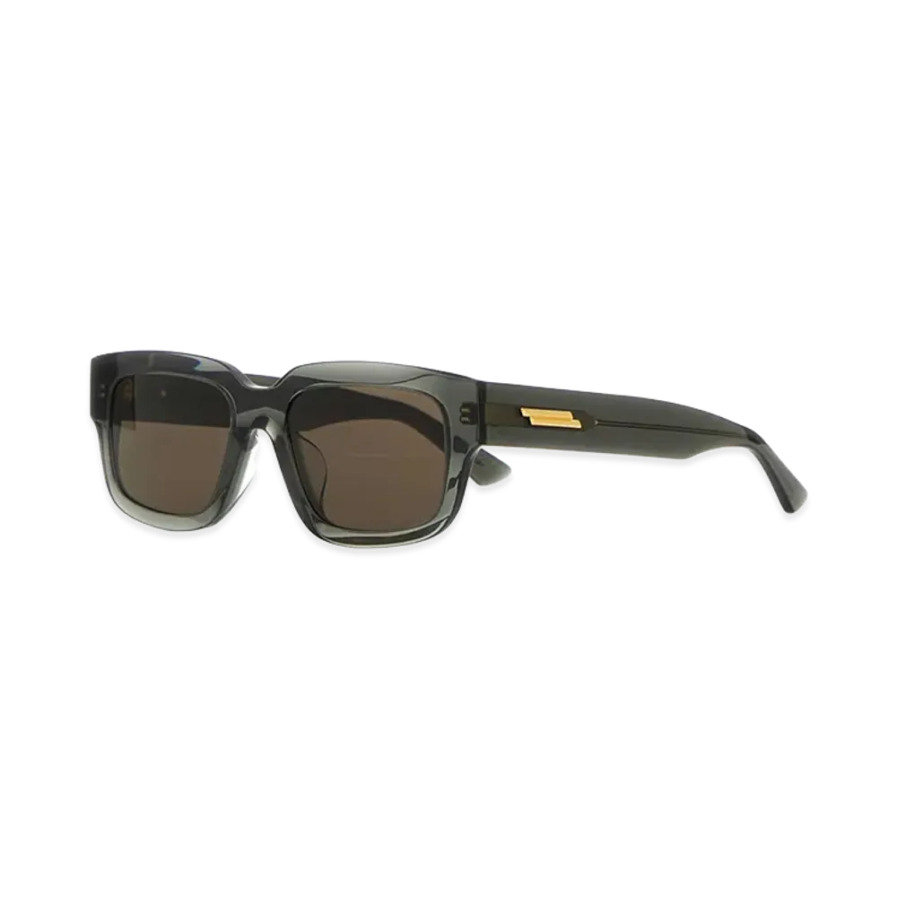 Bottega Veneta Women's Acetate Ultrathin Sunglasses "Dark Green"