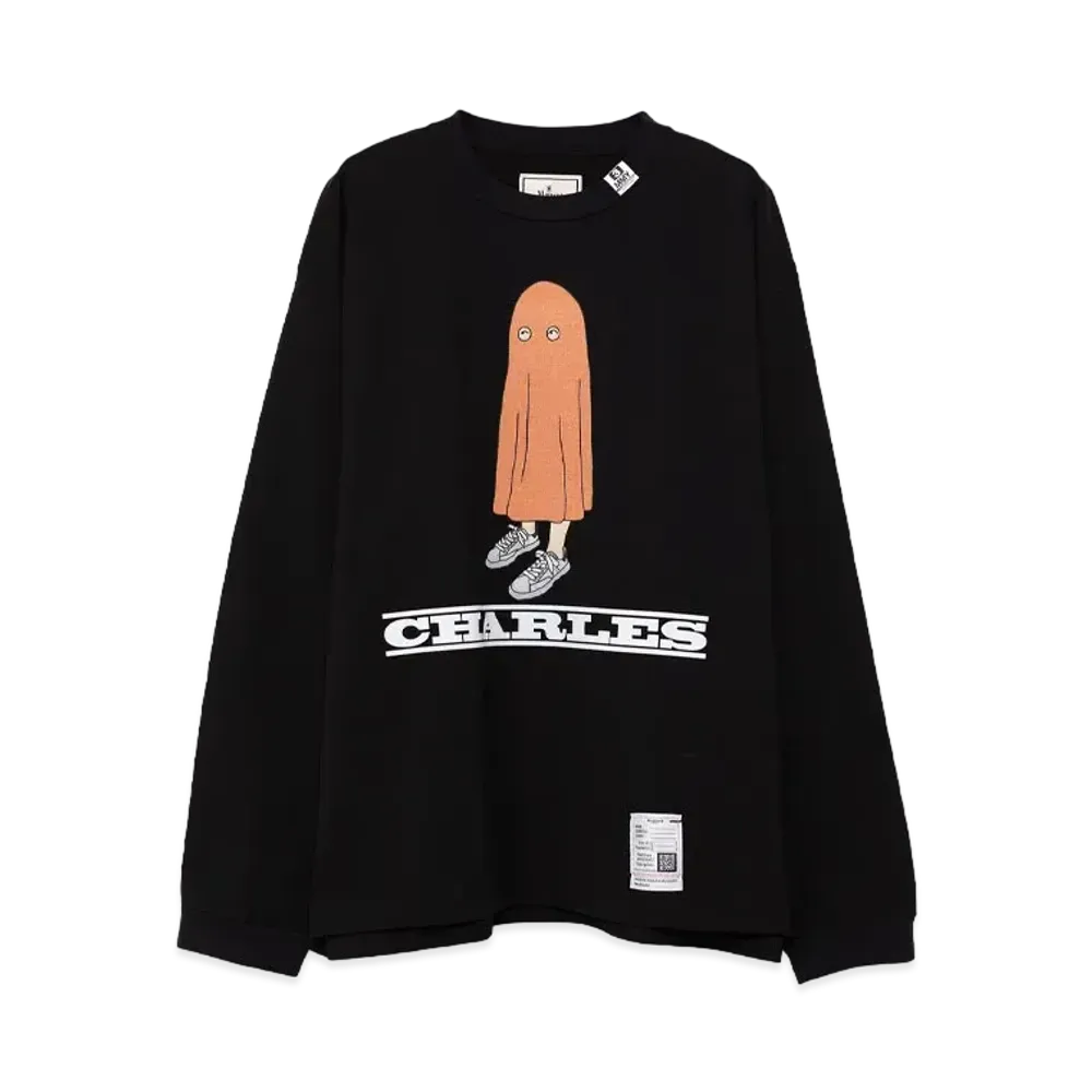 Maison MIHARA YASUHIRO Charles Printed Long Sleeve T-Shirt "Black"