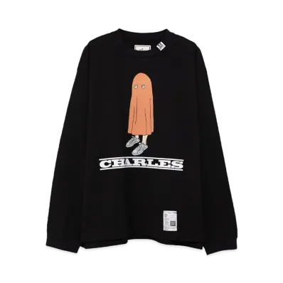 Maison MIHARA YASUHIRO Charles Printed Long Sleeve T-Shirt "Black"