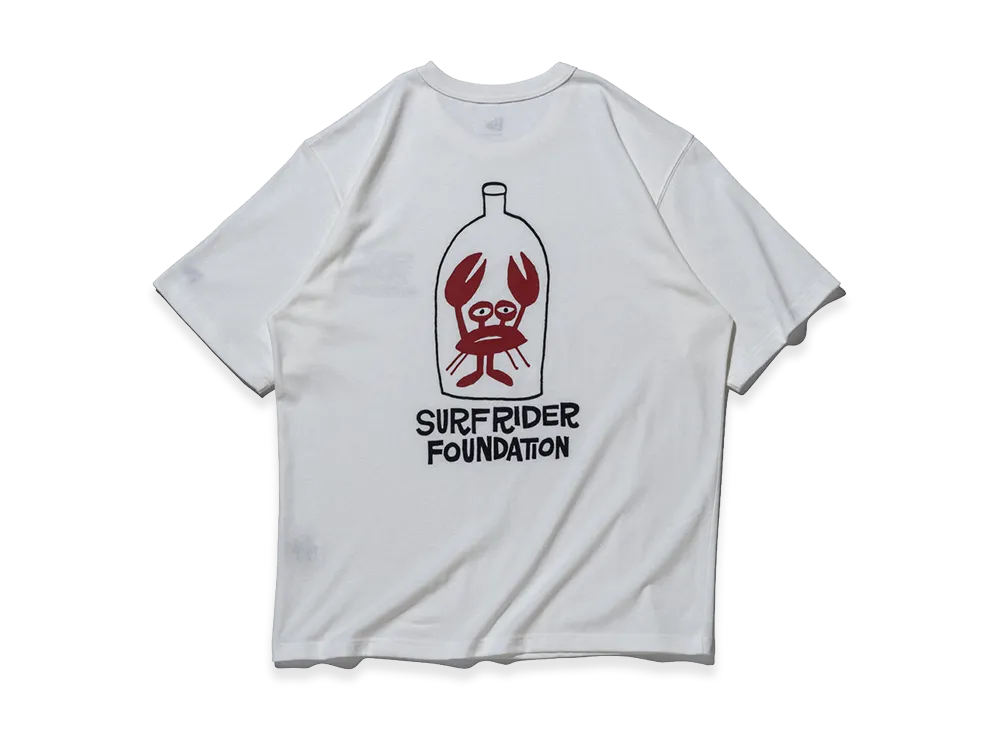 NEW ERA x Surfrider Foundation Short Sleeve Washed Cotton T-Shirt Yusuke Hanai Club "Off White"