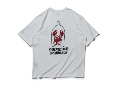 NEW ERA x Surfrider Foundation Short Sleeve Washed Cotton T-Shirt Yusuke Hanai Club "Off White"