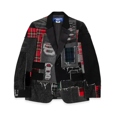 JUNYA WATANABE MAN Cotton Denim / Multi Fabrics Patchwork "Black/Mix"