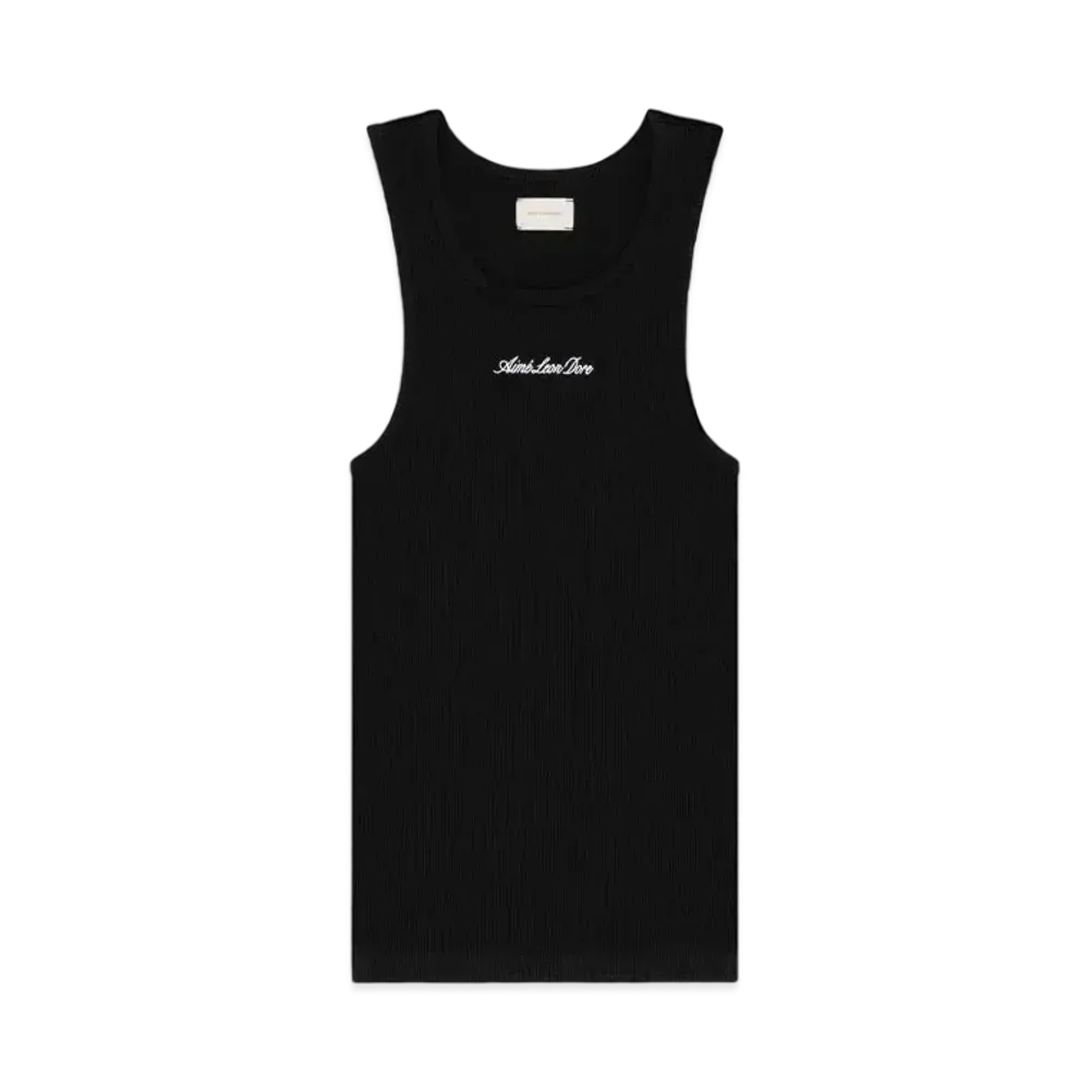 Aime Leon Dore Embroidered Logo Tank Top "Black"