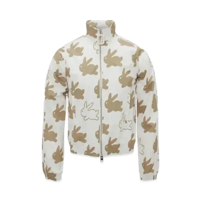 JW ANDERSON All Over Bunny Technical Jacket "White/Ivory"