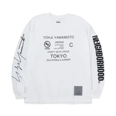 NEIGHBORHOOD x Yohji Yamamoto POUR HOMME TN . Crewneck LS . CO "White"