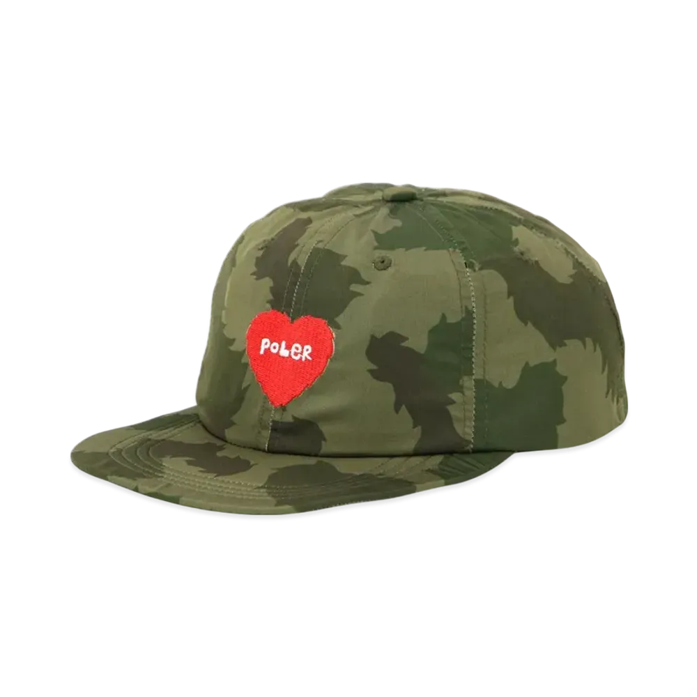 POLeR Furry Heart Floppy Cap "Olive"