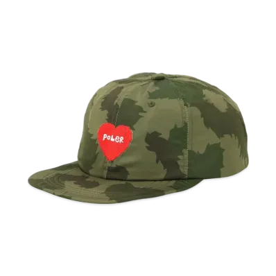 POLeR Furry Heart Floppy Cap "Olive"
