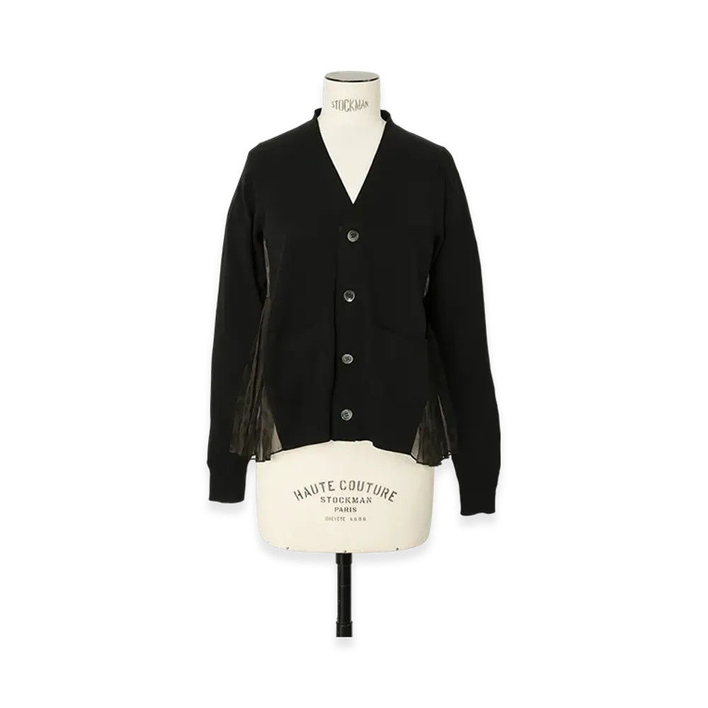 sacai Leopard Print x Knit Cardigan "Brown/Black"