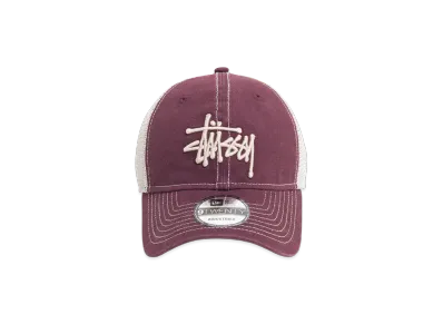 Stussy New Era 9Twenty Basic Trucker "Maroon"