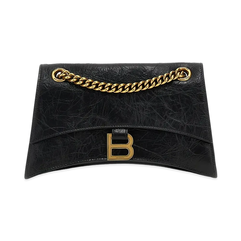 BALENCIAGA Women's 'Crush Chain S' Shoulder Bag "Black"