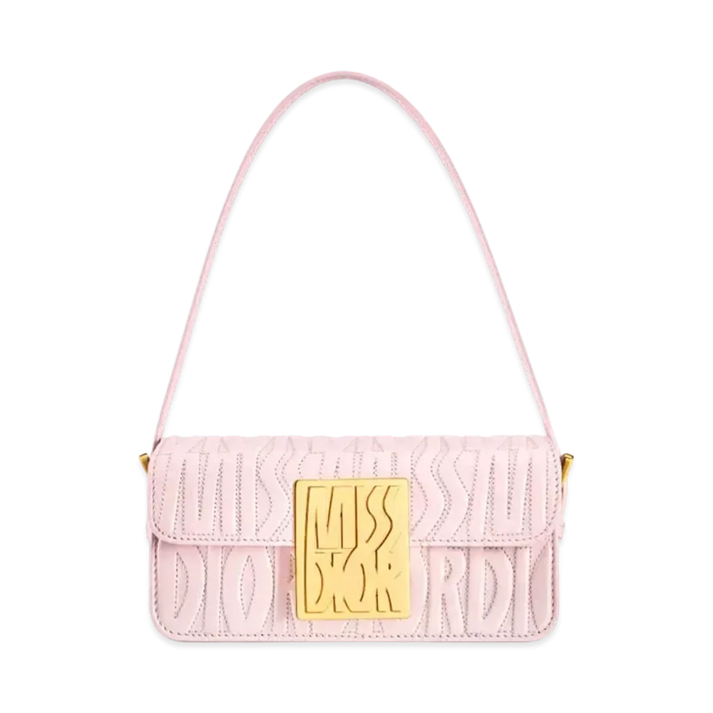 Dior Miss Dior Flap Bag Quilted Miss Dior Allover Calfskin "Pail Pink"