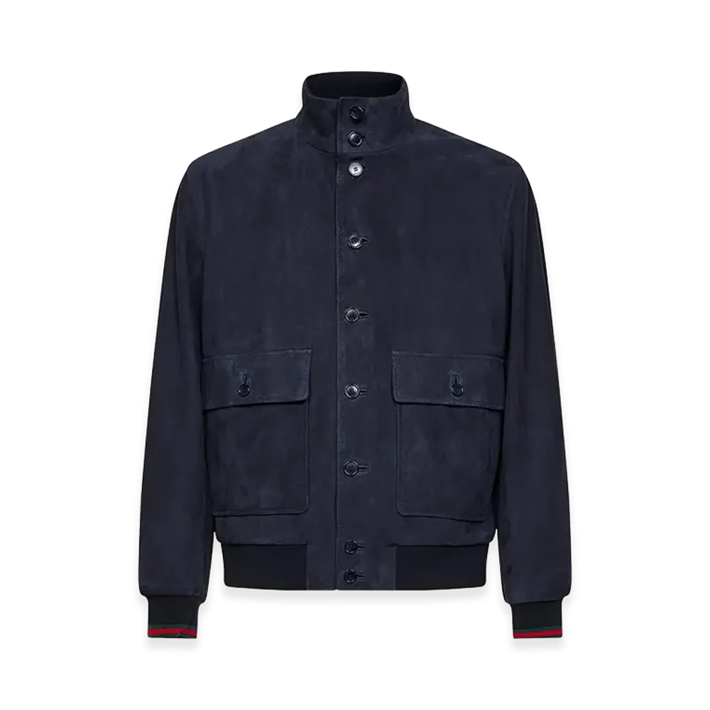 GUCCI Suede Jacket "Blue"