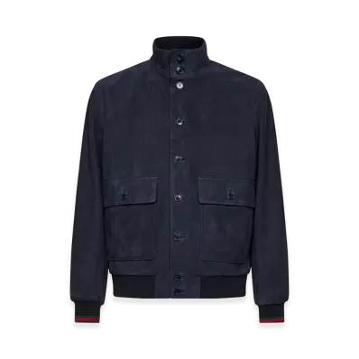 GUCCI Suede Jacket "Blue"