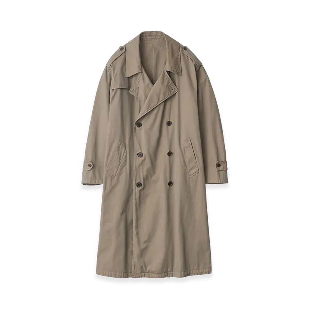 ssstein Vintage Trench Coat "Khaki Beige"