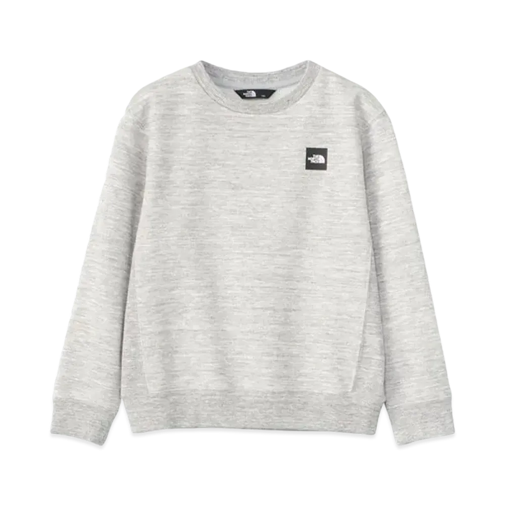 The North Face Small Box Logo Crew (Kids) "Mix Gray"