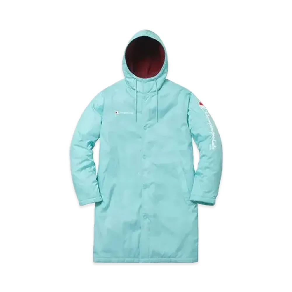 Supreme x Champion Stadium Parka "Aqua"