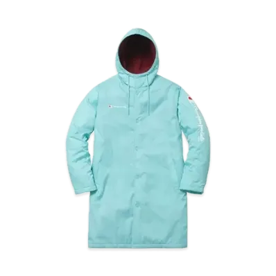 Supreme x Champion Stadium Parka "Aqua"