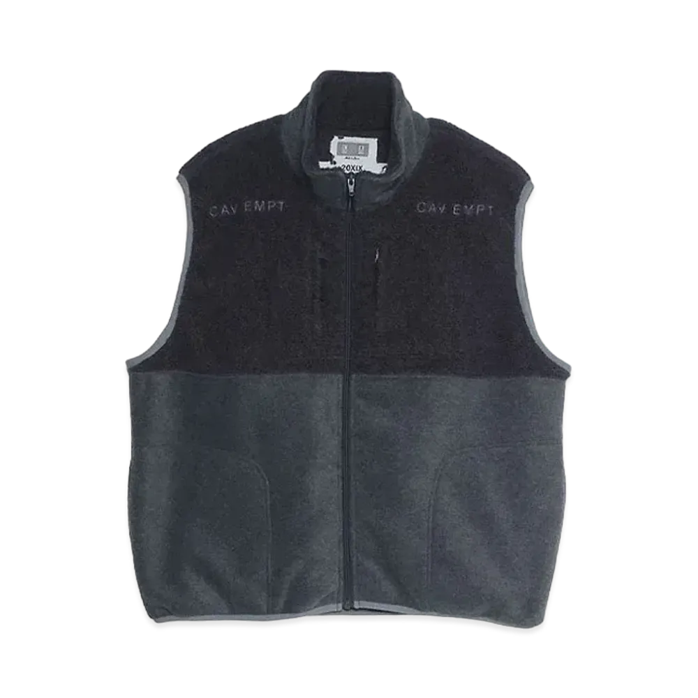 Cav Empt (C.E) FLEECE ZIP VEST "Grey"