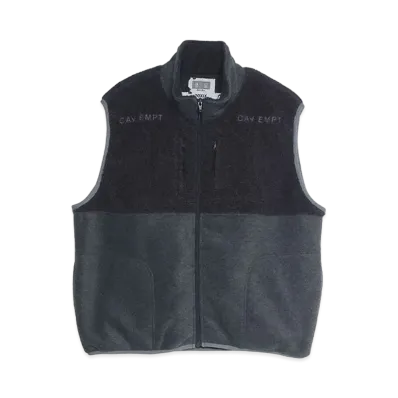 Cav Empt (C.E) FLEECE ZIP VEST "Grey"
