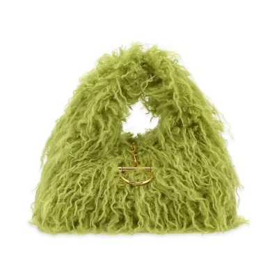 GUCCI Women's Eco Fur Handbag "Green"