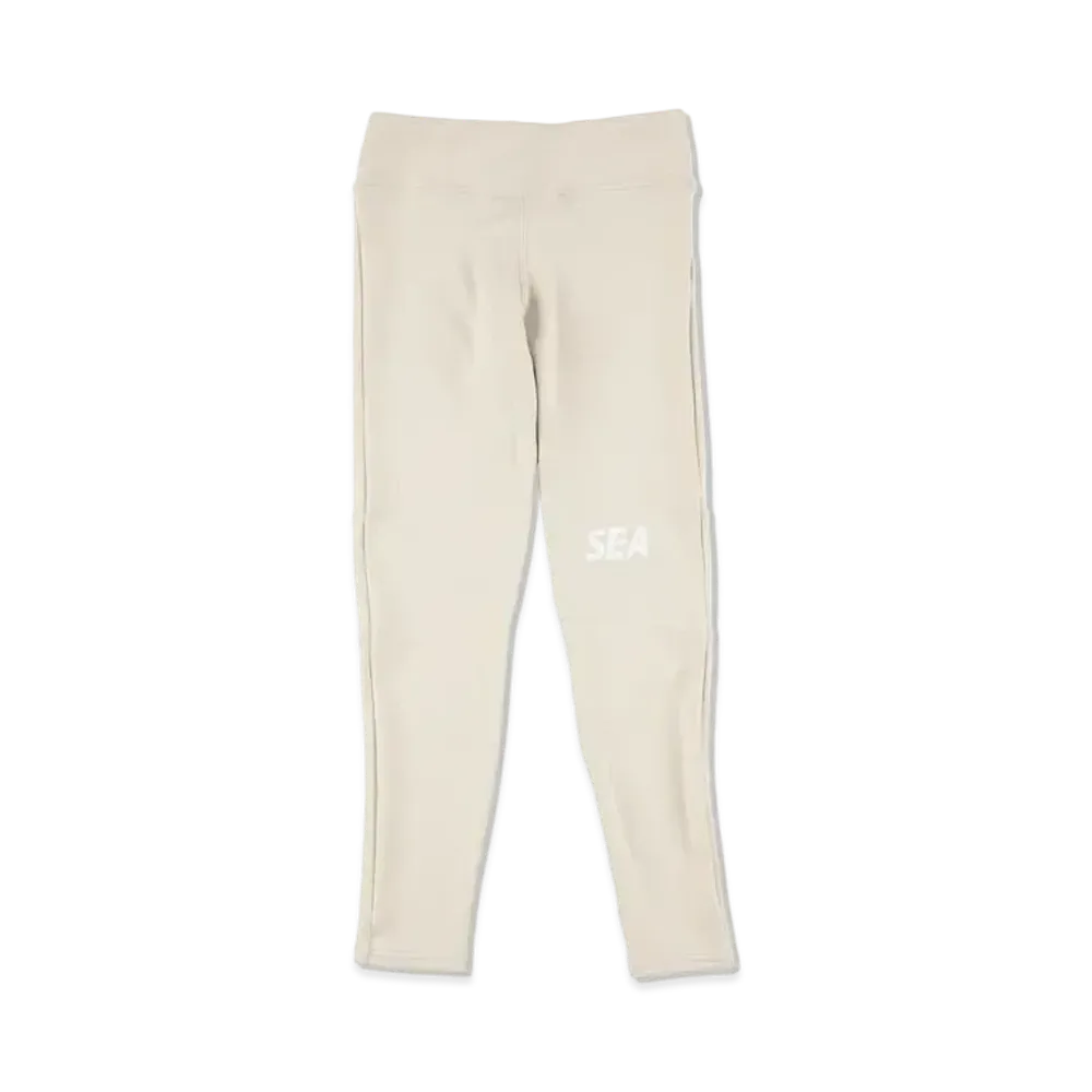 WIND AND SEA WDS (GET FIT BACK - FEMALE) LEGGINGS "Beige"