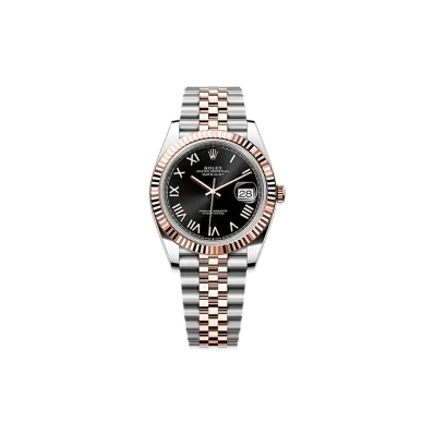 ROLEX Datejust 41 Oystersteel & Everose Gold "Bright Black"